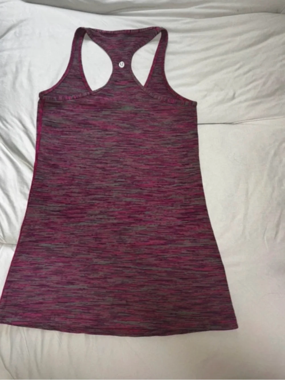 Lululemon Women’s Pink Striped Racerback Tank Top